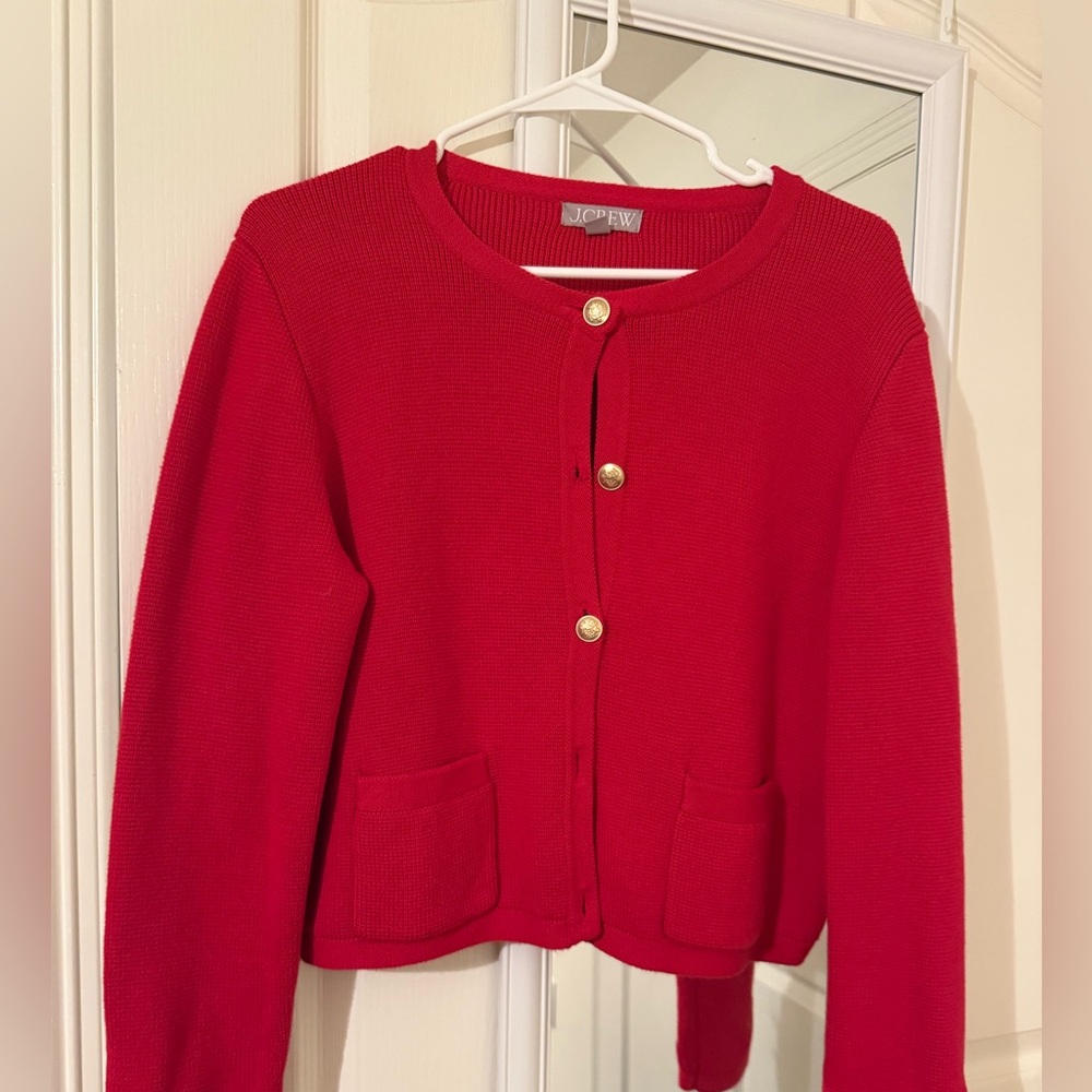 Jcrew Red Sweater
